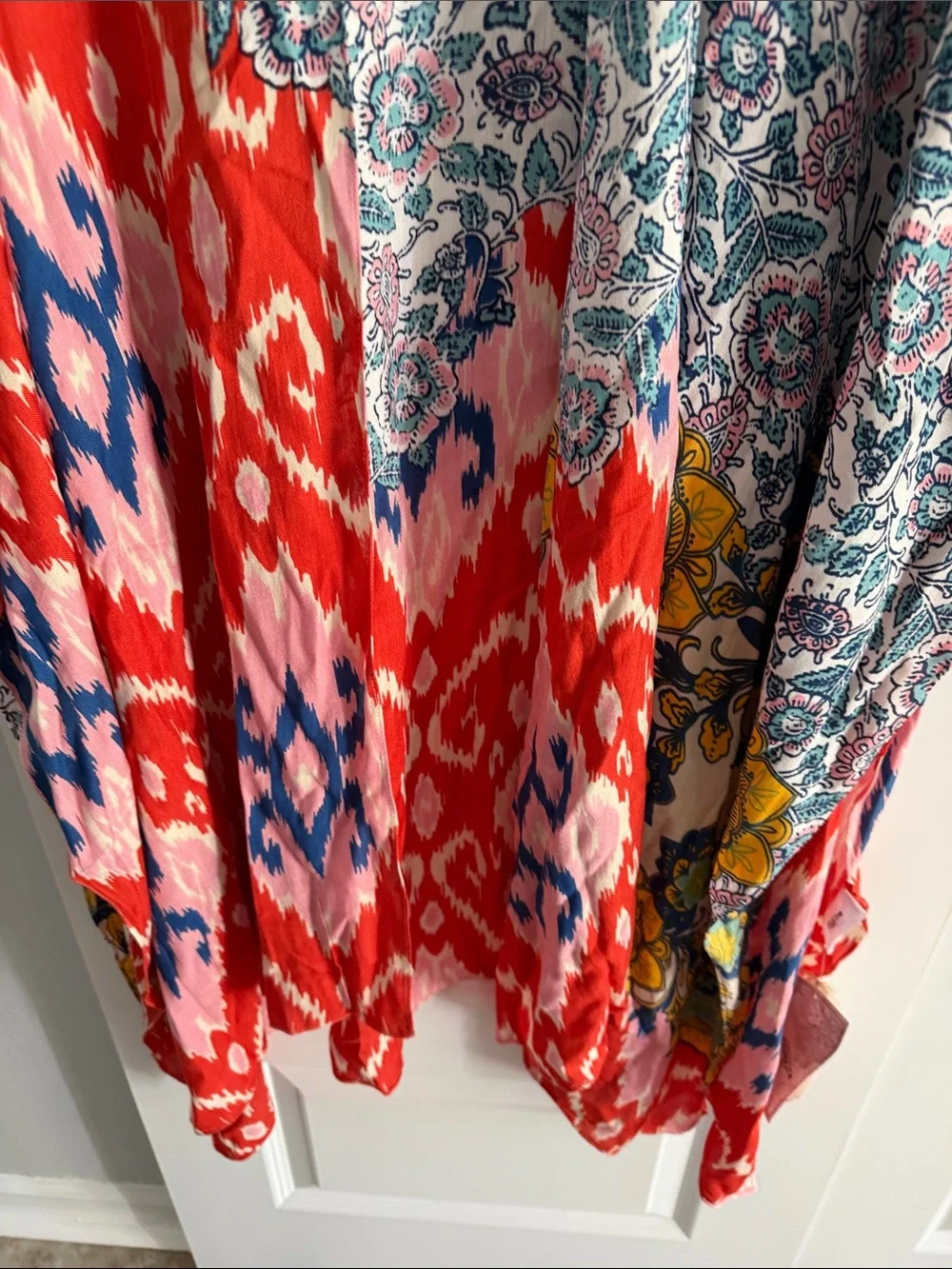 Mixed Print Lightweight‎ Kimono - Multicolor one size